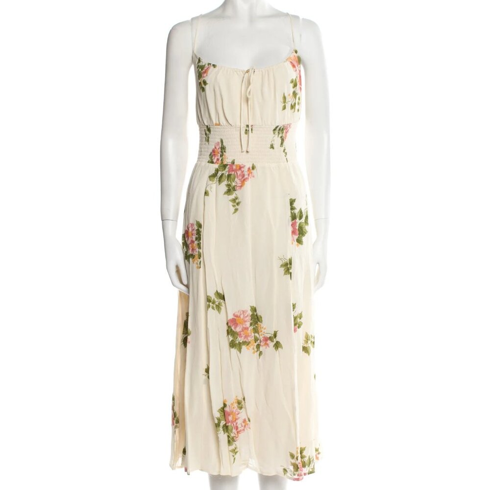 Reformation Floral Print Long Dress Size 10